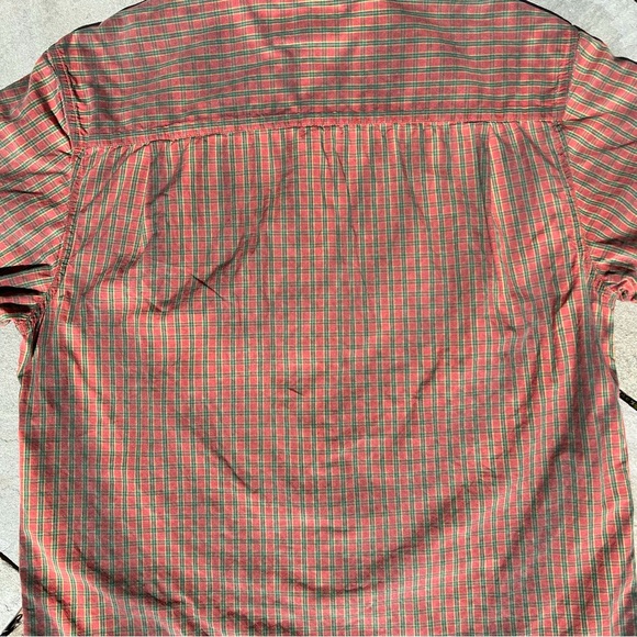 Reworked Y2K Overdyed Check Plaid Short Sleeved Shirt - Picture 5 of 8